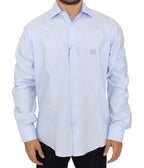 Cavalli Light blue cotton shirt