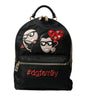 Dolce & Gabbana Black #DGFAMILY Embellished Backpack VULCANO Bag