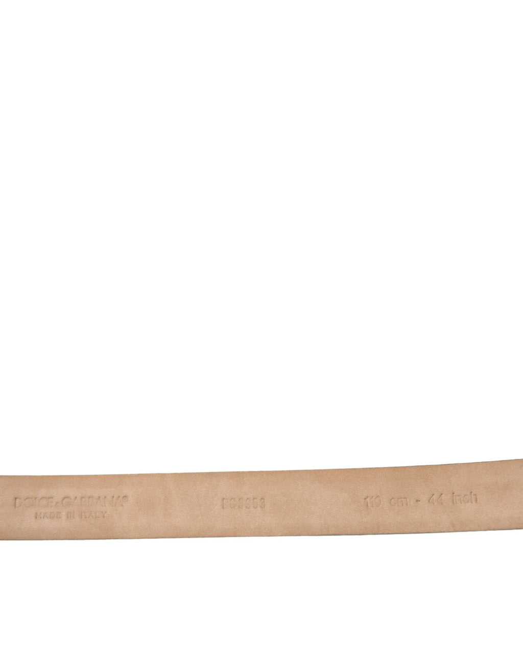 Dolce & Gabbana Dark Brown Leather Silver Metal Buckle Belt