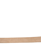 Dolce & Gabbana Dark Brown Leather Silver Metal Buckle Belt