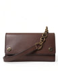 Dolce & Gabbana Brown Leather Logo Embossed Men Mini Shoulder Bag