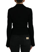 Dolce & Gabbana Black Viscose Single Breasted Blazer Jacket