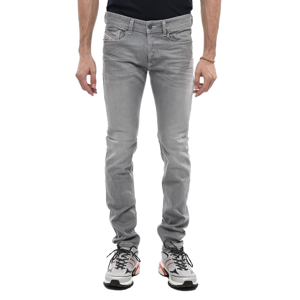 Diesel Gray Cotton Jeans Denim