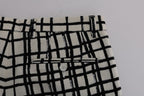 Dolce & Gabbana White Black Striped Casual Shorts