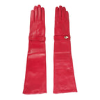 Cavalli Class Red Lambskin Women Glove