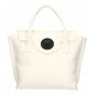 Plein Sport Elegant White Handbag With Magnetic Closure