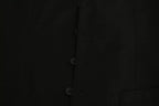 Dolce & Gabbana Black Wool Stretch Waistcoat Formal Dress Vest