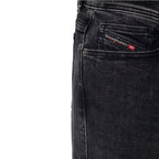 Diesel Black Cotton Men Jean