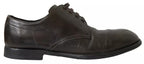 Dolce & Gabbana Green Leather Mens Formal Dress Shoes