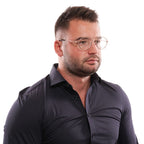 Bally Rose Gold Men Glasses Frame