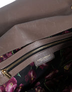 Dolce & Gabbana Brown Quilted Leather Shoulder Purse Satchel Bag