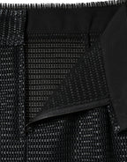 Dolce & Gabbana Black Viscose High Waist Pencil Cut Skirt