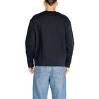 Armani Exchange Blue Cotton Sweatshirt