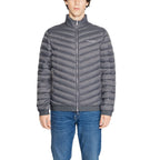 Armani Exchange Gray Polyester Jackets & Coat