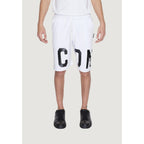 Icon White Cotton Bermuda Shorts