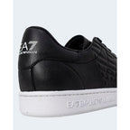 EA7 Emporio Armani Black And White Polyethylene Low Top Sneakers