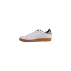 EA7 Emporio Armani Beige Leather Low Top Sneakers