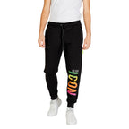 Icon Black Cotton Joggers (Workout Pants)