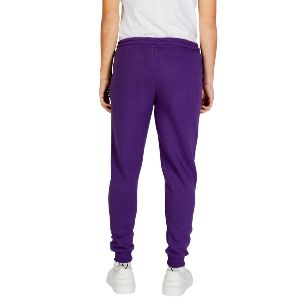 Icon Purple Cotton Joggers (Workout Pants)