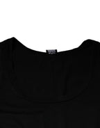Dolce & Gabbana Black Cotton Tank Sleeveless Men T-shirt