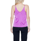 Vila Clothes Pink Polyester Top