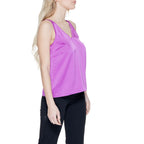 Vila Clothes Pink Polyester Top
