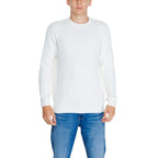 Calvin Klein Jeans White Organic Cotton Sweatshirt