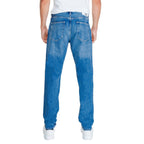 Calvin Klein Jeans Light Blue Cotton Relaxed Fit Jeans