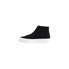 Calvin Klein Jeans Black Suede Leather Platform Sneakers