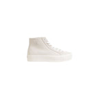 Calvin Klein Jeans Beige Suede Leather Platform Sneakers