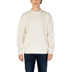 Calvin Klein Jeans Cream Cotton Sweatshirt