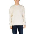 Calvin Klein Jeans Cream Cotton Sweatshirt