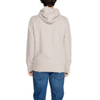Calvin Klein Jeans Beige Recycled Cotton Hoodie