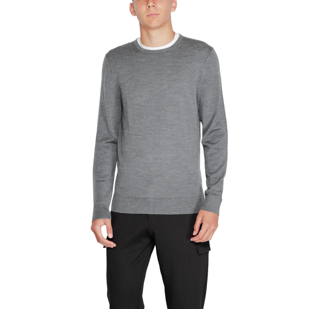 Calvin Klein Gray Recycled Wool Sweatshirt