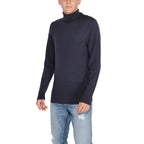 Calvin Klein Blue Wool Turtleneck