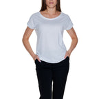 Vila Clothes White Cotton T-Shirt