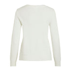 Vila Clothes White Viscose Sweatshirt