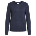 Vila Clothes Blue Viscose Sweatshirt