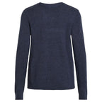 Vila Clothes Blue Viscose Sweatshirt