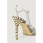 Guess White Leather High Heel Pumps