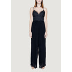 Guess Black Polyester Jumpsuit