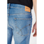 Gas Blue Cotton Bermuda Shorts