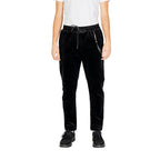 Gianni Lupo Black Cotton Casual Pants