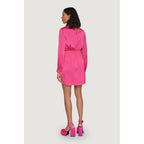 Vila Clothes Pink Polyester Short Dress