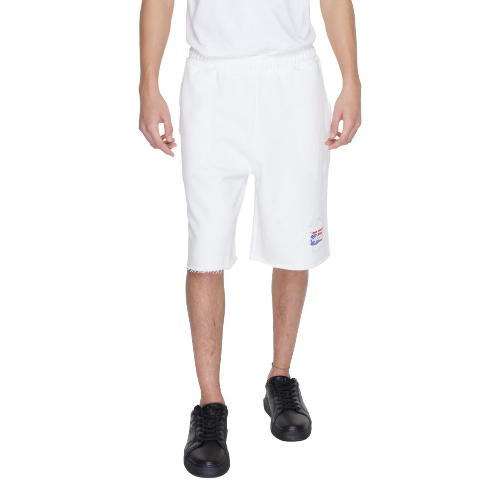 Underclub White Cotton Bermuda Shorts