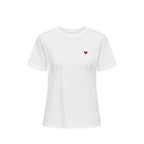 Jacqueline De Yong White Cotton T-Shirt