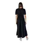 B.Young Black Linen Long