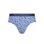 Emporio Armani Underwear Blue Cotton Briefs