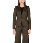 ICHI Green Polyester Blazer