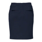 ICHI Blue Polyester Mini Skirt